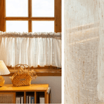 Rideaux Lin - Voilage Brise Bise Naturel