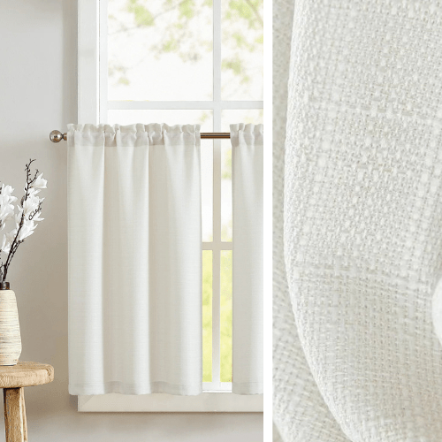 Rideaux Courts Ivoire - La Maison des Rideaux