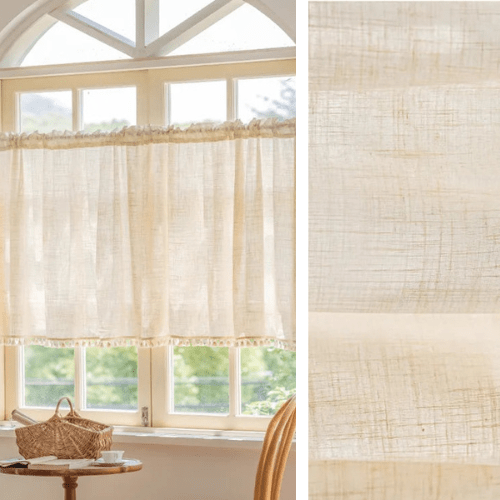Rideaux en Lin Cuisine sur 120 - La Maison des Rideaux