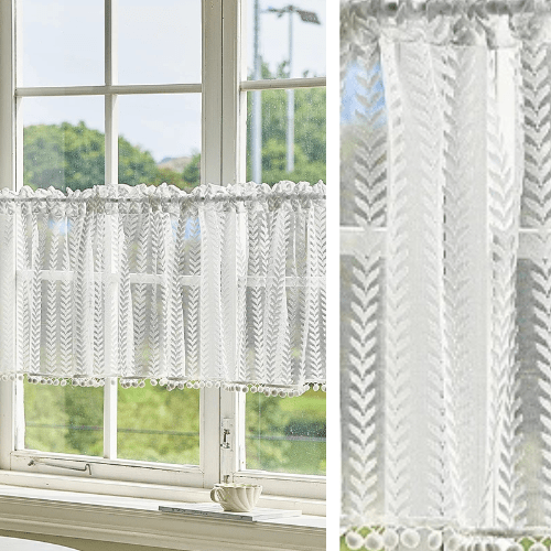 Rideaux Macramé Voilage Fenêtre Brise Bise Macramé - La Maison des Rideaux