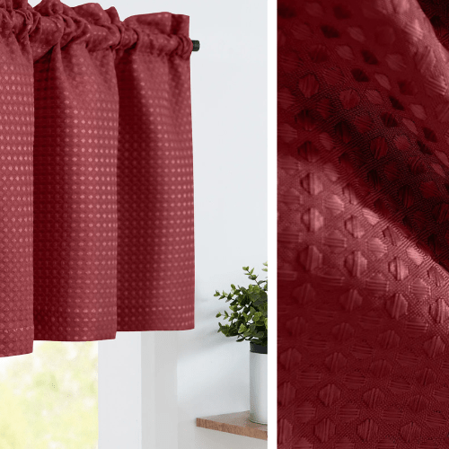 Rideaux Rouge Courts Occultants - La Maison des Rideaux